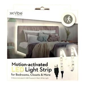 Motion Activated White LED Light Strip Peel Off Adhesive 1 Meter Or Cut To Size